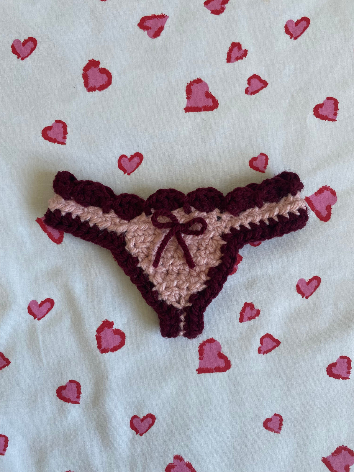 Handmade Crochet Book Thong
